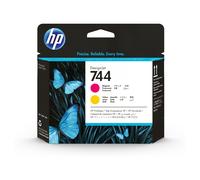 HP 744 Tête d'impression Magenta/Jaune authentique F9J87A (TVA incluse)