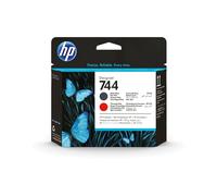 HP 744 Tête d'Impression DesignJet Noir Mat/Rouge Chromatique (F9J88A) Jet d'encre thermique - Compatibilité DesignJet Z2600/Z5600 PostScript