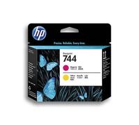 HP Tête d'impression 744 F9J87A Magenta/Jaune authentique (TVA incluse)
