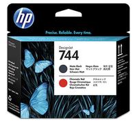 HP - 744 - F9J88A - Tête d'impression - noir mat, rouge chromatique - produit d'origine