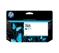 HP 745 - 130 ml - cyan - original - DesignJet - cartouche d'encre - pour DesignJet Z2600 PostScript, Z5600 PostScript