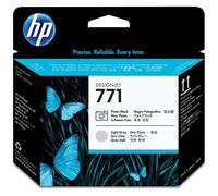 HP 771 tête d'impression DesignJet noir photo/gris clair