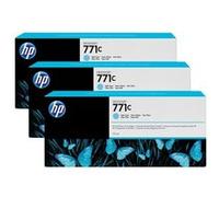 HP 771C - Pack de 3 - 775 ml - cyan clair - original - cartouche d'encre - pour DesignJet Z6200, Z6600, Z6610, Z6800, Z6810 Cyan G