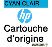 HP - 772 - CN632A - Cartouche d'encre cyan clair - produit d'origine - 300 ml