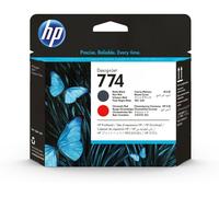 HP 774 Matte Black/Chromatic Red DesignJet Printhead cartouche d'encre 1 pièce(s) Original Noir mat, Rouge chromatique
