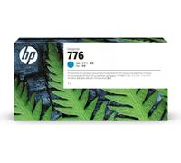 HP 776 1-litre Cyan Ink Cartridge Cartouche d'impression 1 pièce(s) Original Haut (XL-) Rendement