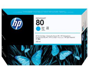 HP 80 cartouche d'encre cyan 350 ml