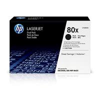 HP 80X CF280XD pack de 2, haut rendement, toners d'origine, noir