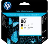 HP 88 Tête d'impression Noir/Jaune authentique C9381A (TVA incluse)
