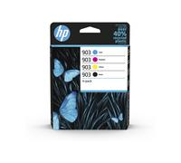 HP 903 Pack de 4 Cartouches authentiques (Noir,Cyan,Magenta,Jaune) (6ZC73AE)