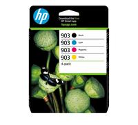 HP 903 Pack de 4 cartouches d'encre Noir/Cyan/Magenta/Jaune authentiques