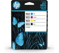 HP 903 Pack de 4 cartouches d'encre noire, cyan, jaune et magenta authentiques (6ZC73AE) pour HP OfficeJet / OfficeJet Pro 6900