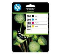 HP 903 Pack de 4 cartouches d'encre Noir/Cyan/Magenta/Jaune authentiques