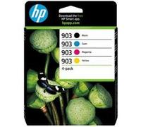 HP 903 Pack de 4 cartouches d'encre Noir/Cyan/Magenta/Jaune authentiques