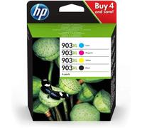 HP 903XL cartouche d'encre 4 pièce(s) Original Rendement élevé (XL) Noir, Cyan, Magenta, Jaune