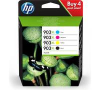 HP 903XL cartouche d'encre 4 pièce(s) Original Rendement élevé (XL) Noir, Cyan, Magenta, Jaune