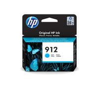 HP 912 cartouche d'encre Cyan authentique 3YL77AE (TVA incluse)