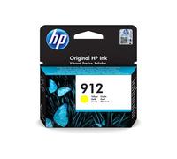 HP Cartouche d'encre HP 912 (3YL79AE) Jaune Authentique pour HP OfficeJet Pro 8010/8020