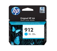HP 912 Cartouche d'Encre Cyan Authentique (3YL77AE) pour HP OfficeJet Pro 8010 series / 8020 series