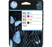 HP 912 Encre paquet de 4 d'origine couleur 6ZC74AE Encre