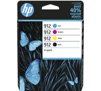 HP 912 Pack de 4 cartouches d'encre Noir/Cyan/Magenta/Jaune authentiques