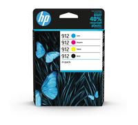 HP 912 Pack de 4 cartouches d'encre Noir/Cyan/Magenta/Jaune authentiques