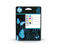 HP 912 Pack de 4 Cartouches d'Encre Noire, Cyan, Magenta, Jaune Authentiques (6ZC74AE) pour HP OfficeJet Pro 8010 series / 8020 series