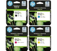 HP 912XL 4-pack Black/Cyan/Magenta/Yellow Original Ink Cartridges cartouche d'encre 4 pièce(s) Rendement élevé (XL) Noir, Cyan, Magenta, Jaune