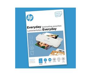 HP 9158 : Pochette plastique transparente multi-format DIN A4/A5/A6, 220x312x11mm, lot de 100 unités, poids 640g.