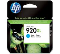 Cartouche d'encre Hp HP 920XL Cartouche d'Encre Cyan grande capacité Authentique (CD972AE)