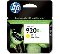 HP Cartouche d'encre 920XL Jaune 6 ml Originale Rendement élevé pour Officejet 6500, 6500A, 7500A