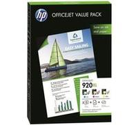 HP 920XL Officejet Value Pack - Pack de 3 - jaune, cyan, magenta - A4 (210 x 297 mm) - 180 g/m² - 50 feuille(s) cartouche imprimante/kit papier - pour Officejet 6500, 6500 E709a, 6500 E709c, 6500A, 65