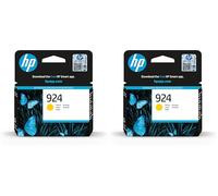 HP 924 Cartouche Encre Authentique Jaune (Lot de 2)