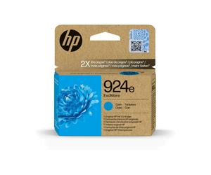 HP 924e Cartouche d'encre Cyan Original XL (800 pages) - 4K0U7NE - Compatibilité Imprimantes HP - Fabrication Malaisie/Singapour - 48% Recyclé