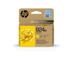 HP 924e Cartouche Encre Originale Jaune EvoMore (4K0U9NE) Haut Rendement (XL) 800 pages, 48% Matériaux Recyclés, 1 pièce, Compatibilité Imprimantes HP