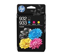 HP 933 4-Pack CMY(3)/932 Black Original Combo Ink Cartridge