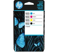 HP 932/933 Pack de 4 Cartouches authentiques (Noir,Cyan,Magenta,Jaune) (6ZC71AE)
