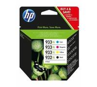 HP 932XL Black & 933XL Cyan Magenta Yellow Ink Cartridge Bundle Pack
