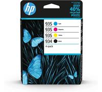 HP 934/935 Pack 4 Cartouches Noire, Cyan, Magenta, Jaune Authentiques 6ZC72AE
