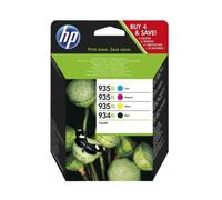 HP Pack de 4 cartouches d'encre 934XL/935XL (X4E14AE) Authentique Grande capacité CMYK