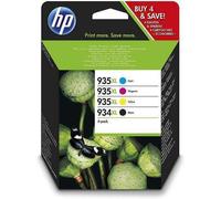 HP 934XL/935XL pack de 4 cartouches d'encre noire/cyan/magenta/jaune authentiques pour HP OfficeJet 6230/6820/6830 (X4E14AE)