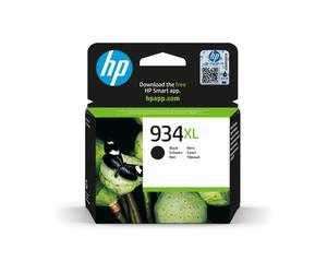 HP 934XL Cartouche d'encre noire pigmentée haute capacité (25.5ml, 1000 pages), Original, C2P23AE, Compatible Imprimantes HP série 934