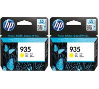 HP 935 Cartouche d'encre Jaune Authentique (943BG8Q) pour Imprimante Officejet Pro 6230, Officejet Pro 6830, OfficeJet Pro 6820 (Lot de 2)