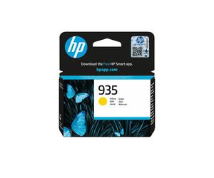 HP 935 Cartouche d'Encre Jaune Authentique C2P22AE - Pigment, 4.5ml, Rendement 400 Pages, Jet d'Encre, Compatibilité Imprimantes HP