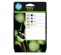 HP Cartouches d'encre 937 - Pack 4 (noir, cyan, magenta, jaune) - Original