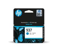 HP 937 Cartouche d'Encre Cyan Authentique, Rendement Standard 800 pages, Impression Couleur, Compatible HP, 4S6W2NE