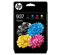 HP 937 - Pack de 4 - noir, cyan, magenta, jaune - original - cartouche d'encre - pour P/N: 403X8B#ABF, 403Y0B#AB5, 537P5B, 53N94B, 5A0S0C, 5A0S0C#778