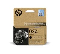 HP 937e Cartouche Encre Noire Originale XL (Haut Rendement) - 2500 Pages - 4S6W9NE - Compatibilité Imprimantes HP - 9% Matériaux Recyclés