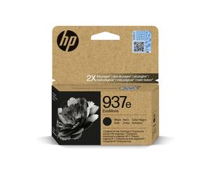 HP 937e Cartouche Encre Noire Originale XL (Haut Rendement) - 2500 Pages - 4S6W9NE - Compatibilité Imprimantes HP - 9% Matériaux Recyclés
