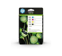 HP 950/951 Pack de 4 cartouches d'encre originales noire, cyan, magenta et jaune (6ZC65AE)(l'emballage peut varier